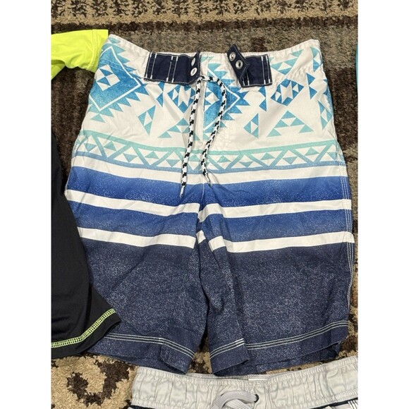 Boys S Small 5-6 Swim Trunks Shorts Rash Guard Gymboree wonder Nation Lot Of 6 - Picture 3 of 7